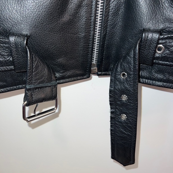 Womens Size 14 Vintage Black Leather Z1R Motorcycle Quilted Jacket - Picture 6 of 9